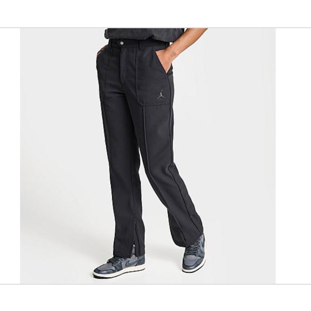 Nike Jordan Off Noir dark gray graphite front seam Woven Pants size XS brand new